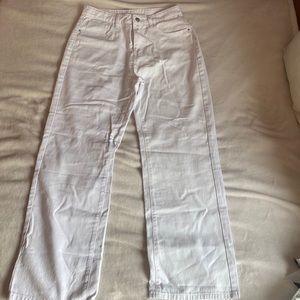 Shein white high rise, straight leg Jeans
